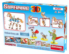 Supermag 3D &amp;amp;#8211; Jucarie Cu Magnet Ponei foto