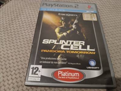Joc original de colectie Tom Clancy Splinter Cell Pandora Tomorrow actiune , shoter, razboi pt ps2 playstation2 ps 2 foto