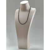 Cumpara ieftin Colier Paolo Agat Negru Fațetat, Argint 925 placat rodiu, Unisex, 44-48cm, Made in Italy