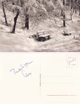 Ilustrata Germania-Felicitare Craciun foto