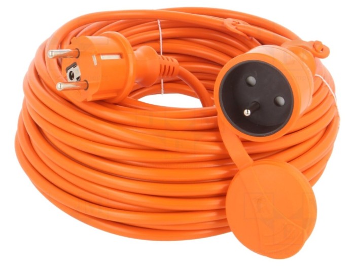 Cablu prelungitor 25m 10A IP44