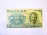 Rară! Vietnam 100 Dong 1951,bancnota din imagini la cel mai mic preț(diferență de 60 lei)