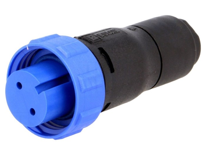 Conector circular mamă 2 pini IP68