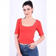 Bluza Only Lilli String Cropped High Risk Red foto