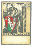 4504 - ARDEAL, Noua Romania, Sfintirea Steagului - old postcard - used - 1939, Circulata, Printata