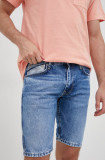 Cumpara ieftin Pepe Jeans pantaloni scurti jeans Stanley Short Logo barbati,