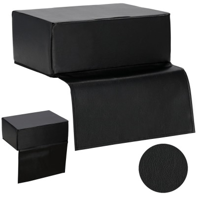 Scaun pentru copii pentru scaun de frizerie, puf negru pentru salon de frizerie foto