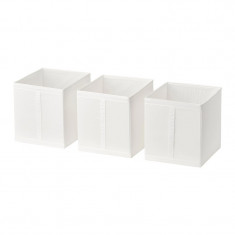 Set 3 cutii pentru depozitare haine, 31 x 34 x 33 cm, maner lateral