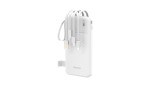 Dudao K11 Powerbank 10000mAh cu Cabluri Integrate - Alb