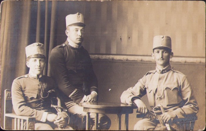 P1750N Subofițeri austro-ungari, studio Szab&oacute; J&aacute;nos, Sighetu Marmației