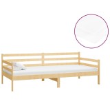 Cumpara ieftin Pat de zi cu saltea, 90x200 cm, lemn masiv de pin
