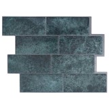 vidaXL Placă de metrou 10 pcs Verde-albăstrui 29 x 21 cm 42046144