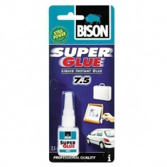 Adeziv instant cianoacrilat BISON Super Glue Industrial, 7,5ml