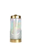Candela funerara din sticla decorata, 52 ore, 150 g, 37 cm