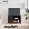 Gossi comoda tv, negru, 80x40x50 cm, lemn prelucrat
