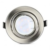 SET 3 SPOTURI LED GU10 5W 3000K ALB CALD - CROM, V-TAC