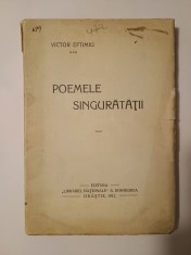 Victor Eftimiu - Poemele singurătății: imnuri creștine, c&acirc;ntece de oraș (1912)