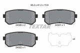 Set placute frana TEXTAR 2432001