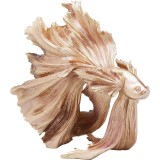 Figurina decorativa Betta, model peste, polirasina, auriu, 57 x 63 x 33 cm
