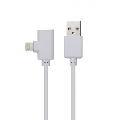 Cablu adaptor Lightning 2 in 1 Well, pvc, dual port, 2 A, 1 m, Alb foto