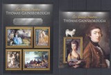 R.Centrafricana - Pictura - THOMAS GAINSBOROUGH - BL + KB - MNH - MI. 30 Eur.