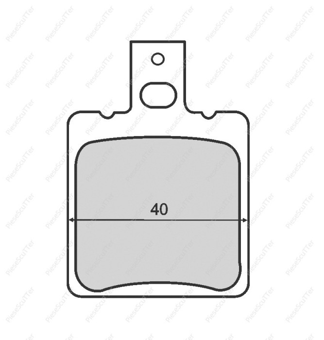Set 2 Placute Frana Scuter APRILIA SR 49cc - 80cc Set 2 Placute Frana Scuter APRILIA SR 49cc - 80cc