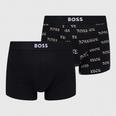 BOSS boxeri 2-pack bărbați, culoarea negru 50509267