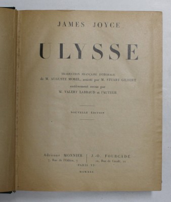 ULYSSE par JAMES JOYCE , 1930 foto