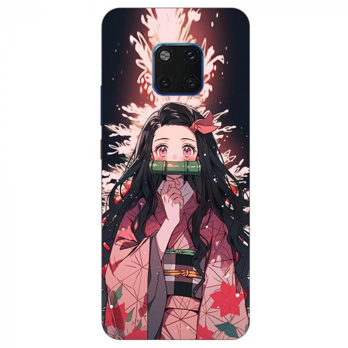 Husa compatibila cu Huawei Mate 20 Pro Silicon Gel Tpu Model Demon Slayer Nezuko