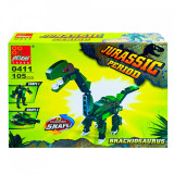 Cumpara ieftin Cuburi construcții, Dinozaur, 8 seturi/cutie, 5-7 ani, Băieți
