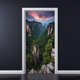Cumpara ieftin Folie imprimata color pentru decor Usa, dimensiune 200 x 90cm, model: AVX-DR11
