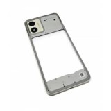 Carcasa Mijloc Motorola Moto E13 Argintiu Service Pack