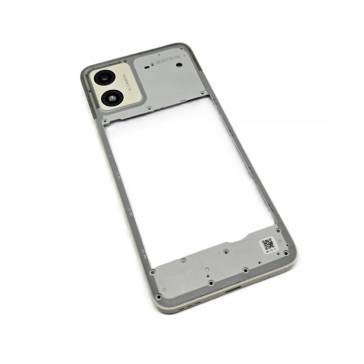 Carcasa Mijloc Motorola Moto E13 Argintiu Service Pack foto