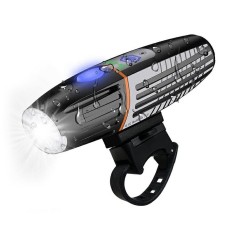 Lampa LED pentru bicicleta, reincarcabila USB, rezistenta la apa, 2200 mAh, autonomie pana la 15 ore Household NewTrend