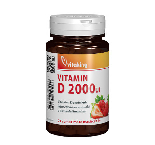 Vitamina D 2000UI, 90cps masticabile, Vitaking