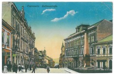 5056 - CERNAUTI, Bucovina, Market - old postcard, CENSOR - used - 1918