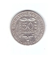 Moneda Africa de Vest 50 francs/franci 1997, stare foarte buna, curata