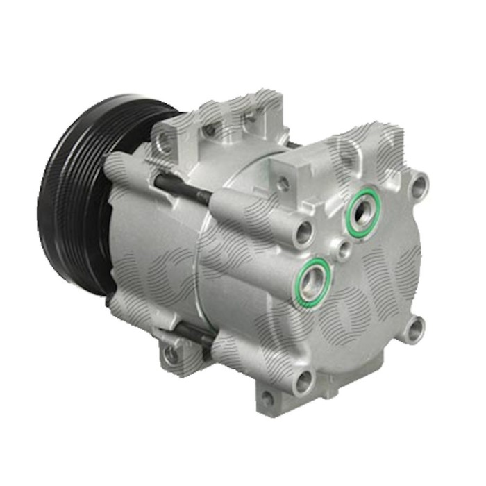 Compresor aer conditionat Ford Galaxy, 1995-2006, motorizare 2.0/2, 3, benzina; Transit, 2000-2006, motor 2.3, benzina, rola curea 115 mm, 6 caneluri