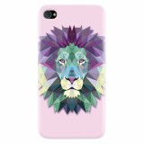 Husa silicon pentru Apple Iphone 4 / 4S, Polygon Lion