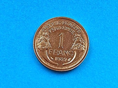 1 Franc 1939 Franta-AUNC +++-in realitate arata bine!! foto