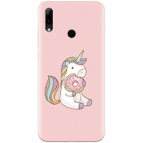Husa silicon pentru Huawei P Smart 2019, Unicorn Donuts