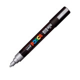 Cumpara ieftin Marker UNI PC-5M Posca, 1.8-2.5 mm,varf mediu,argintiu