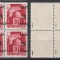 ROMANIA Ardealul de Nord 1945 Oradea I bloc 4 erori deplasate tip I &amp; III MNH