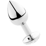Secretplay Toys-Plug Anal Aluminiu Transparent 8 Cm-Metal