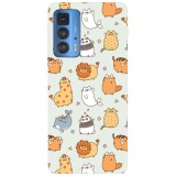 Husa compatibila cu Motorola G20 model Kawaii animalia kingdom, Silicon, TPU, Viceversa, Transparent, Carcasa