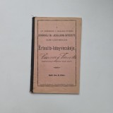 Carnet de student: Varnay Vanda, Scoala elementara de Fete din Jimbolia / Zsombolyai Jesuleum Intezete, 1907 cu fotografia scolii, Banat, Timis