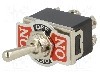 Intrerupator basculant, 3 pozitii, mod comutare ON-OFF-ON, DP3T, NINIGI -