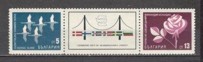 Bulgaria.1968 Colaborarea cu Scandinavia-streif SB.133 foto