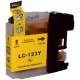 Brother LC-123 galben (yellow) cartus compatibil - 600 pagini