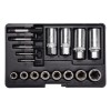 Set Extractoare Suruburi Yato YT-06033, 17 piese, CrMo, Profesional, Universal, Mecanica Auto, 1/2&quot;